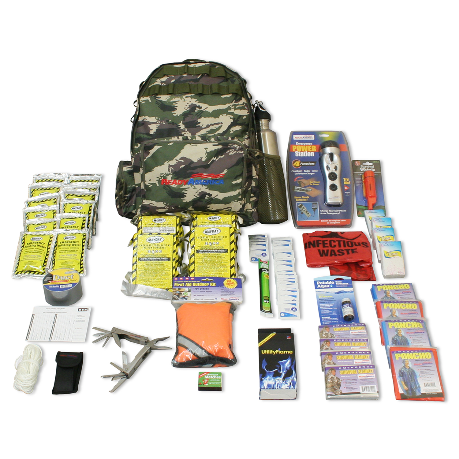 Ready America Outdoor Survival Kit 4-Person | eBay